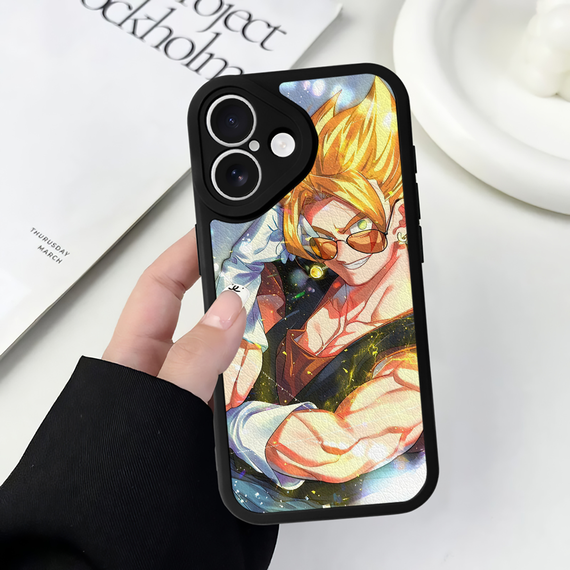 （画像用） ドラゴンボール DRAGON BALL 【iPhone 16シリーズ対応】シリコンスマホケース（レザー調） 材質：シリコン